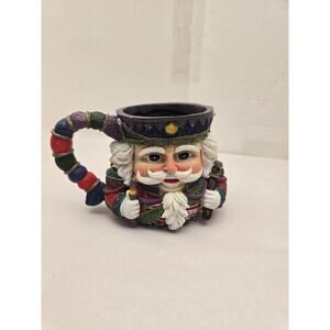 Beachcombers Intl Nutcracker Holiday Mug Vintage Figural Handle Collectible